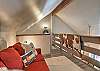Loft area with pull-out sofa