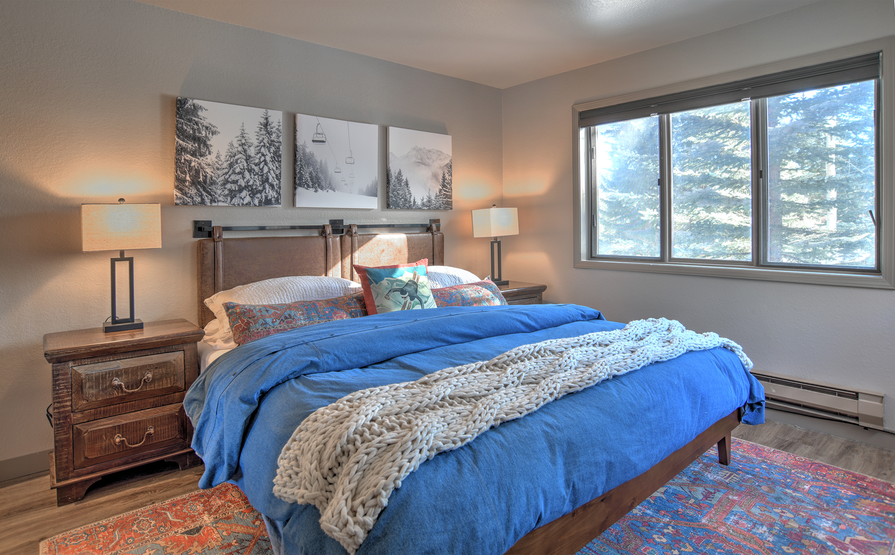 Peaceful nights and restful mornings start right here in the King Bedroom
