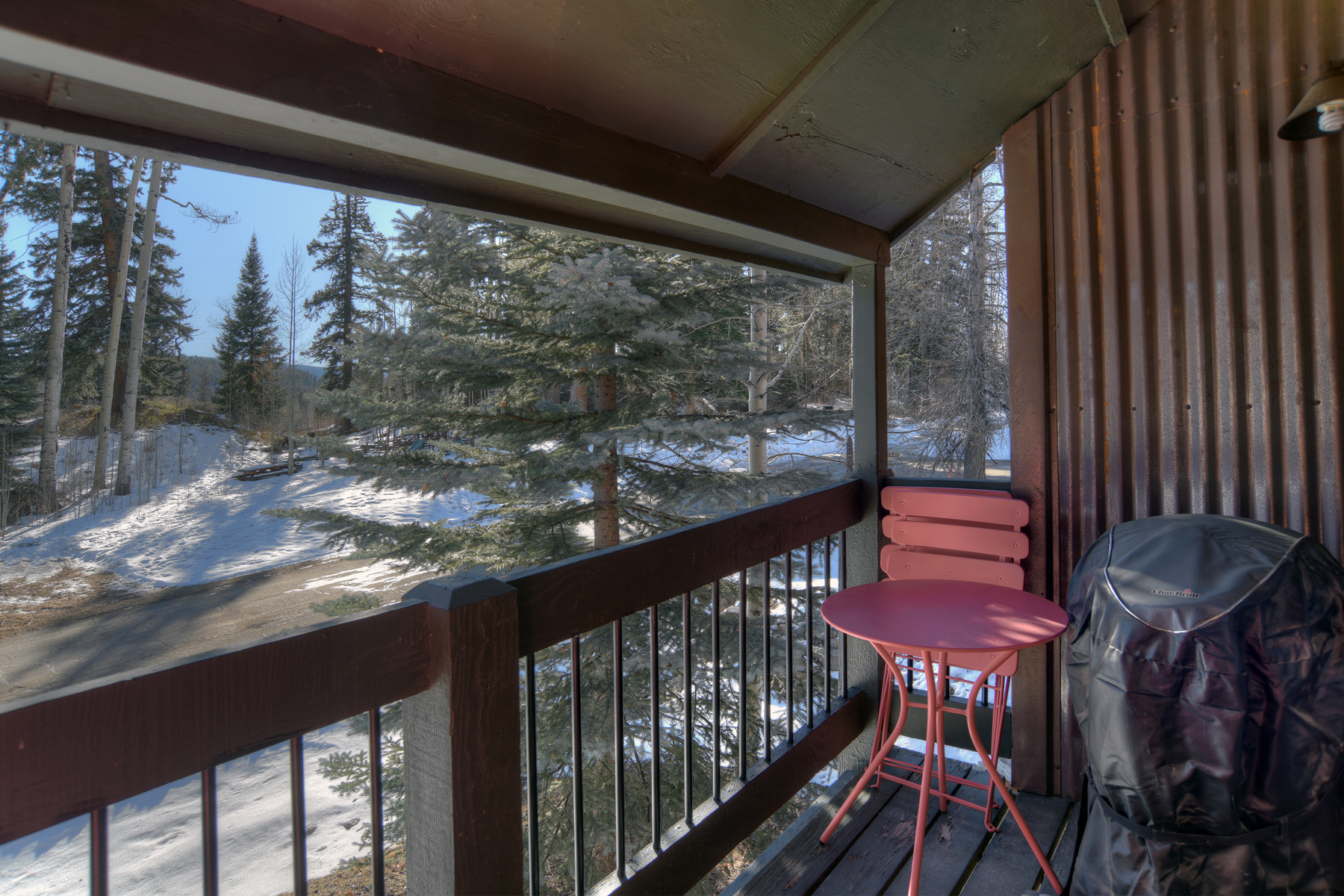 Private balcony with BBQ Grill