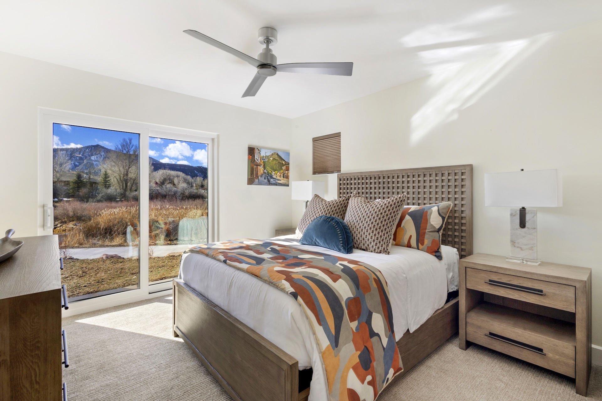 Relax and recharge in this cozy queen bedroom retreat.
