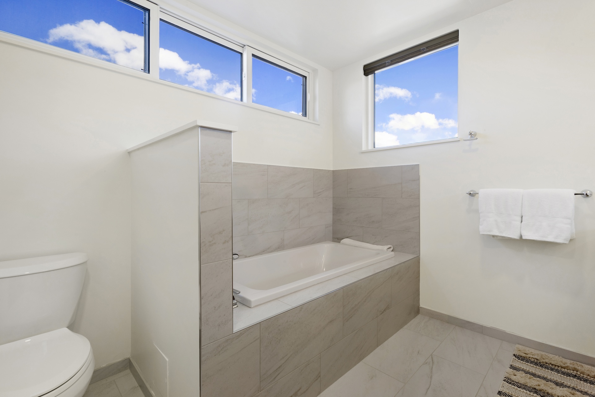 Relax in the soaking tub