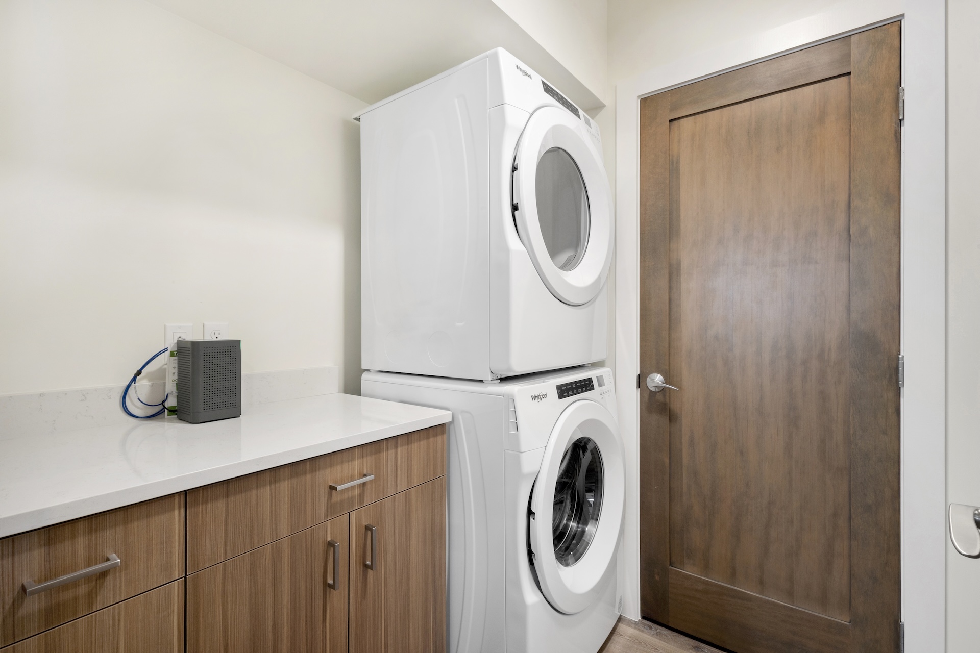 Keep things fresh with in-home laundry during your stay.
