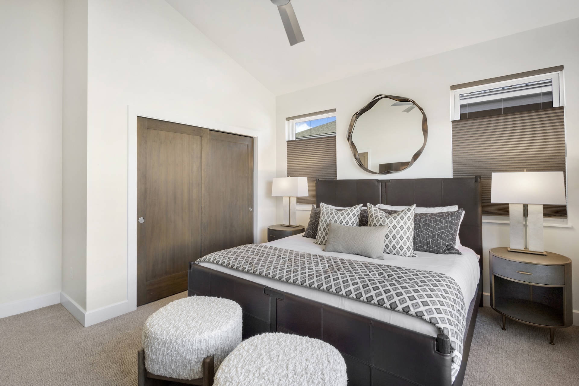 Your private retreat—king bed, soft linens, and a Smart TV for laid-back evenings.
