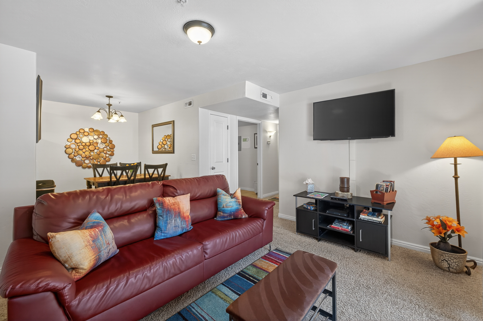 Spacious and inviting, the perfect spot to unwind after a day of adventure. 
