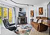 Lounge area with smart TV
