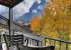 Gorgeous aspen and mountain views from the balcony. 
