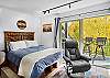 Relax in the comfortable queen bed. 