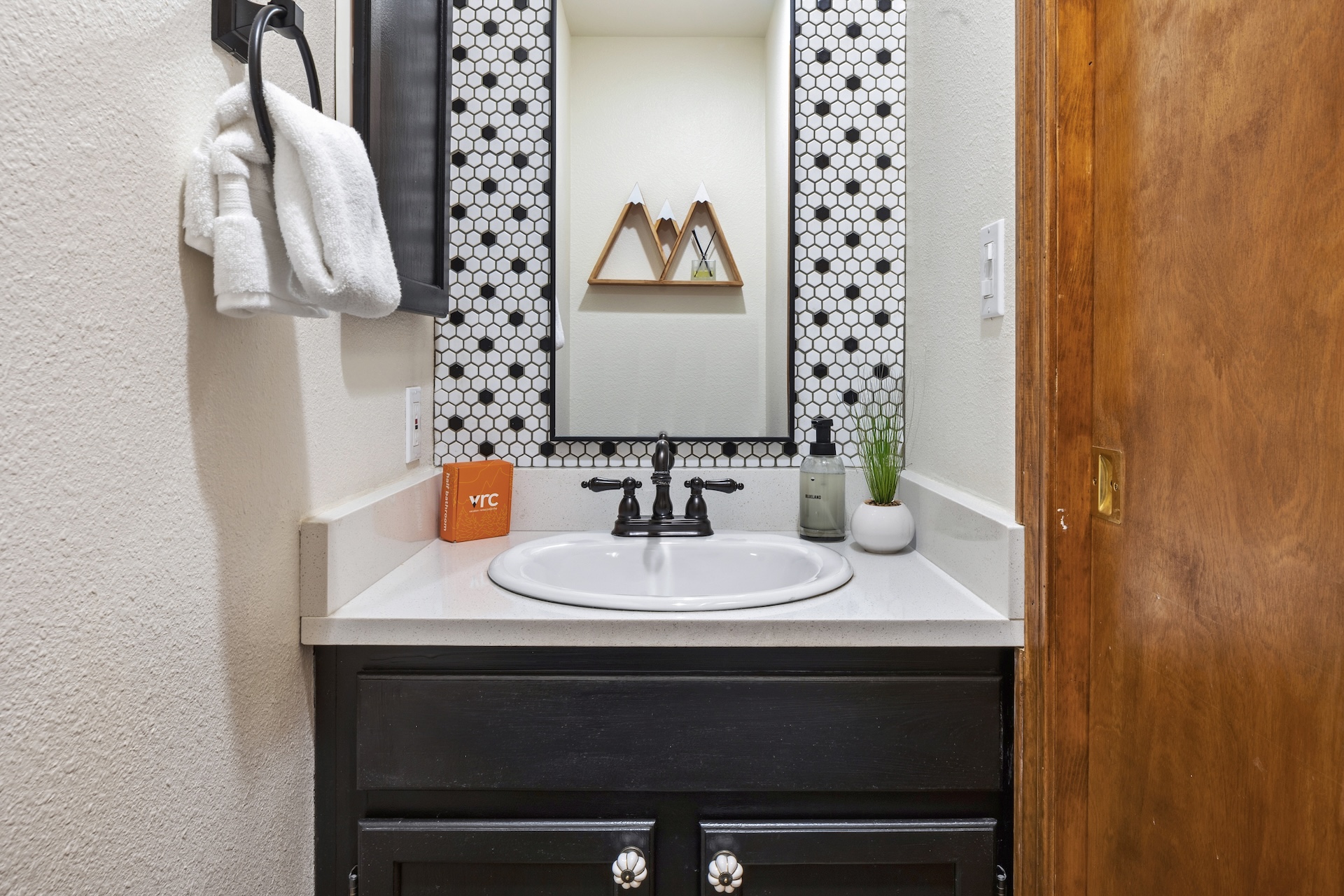 Half bath for added convenience during your stay. 
