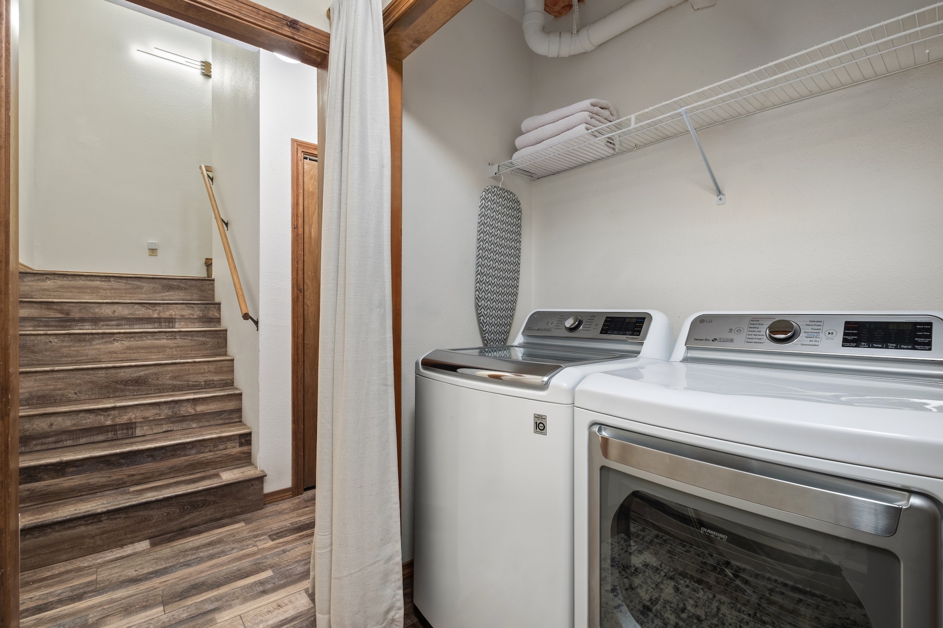 Pack light—washer and dryer included for your convenience!
