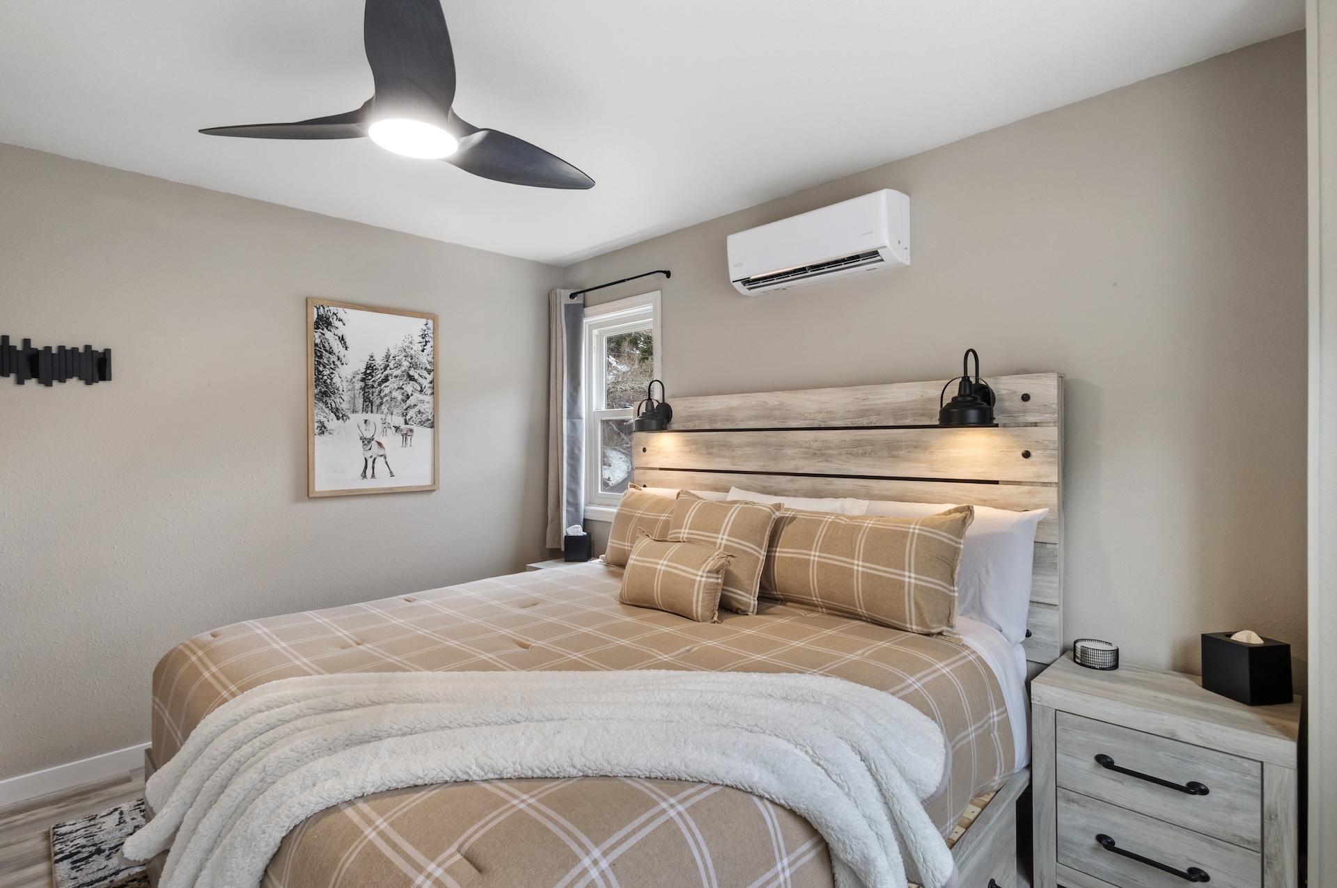 Peaceful nights and restful mornings start right here in the King Bedroom
