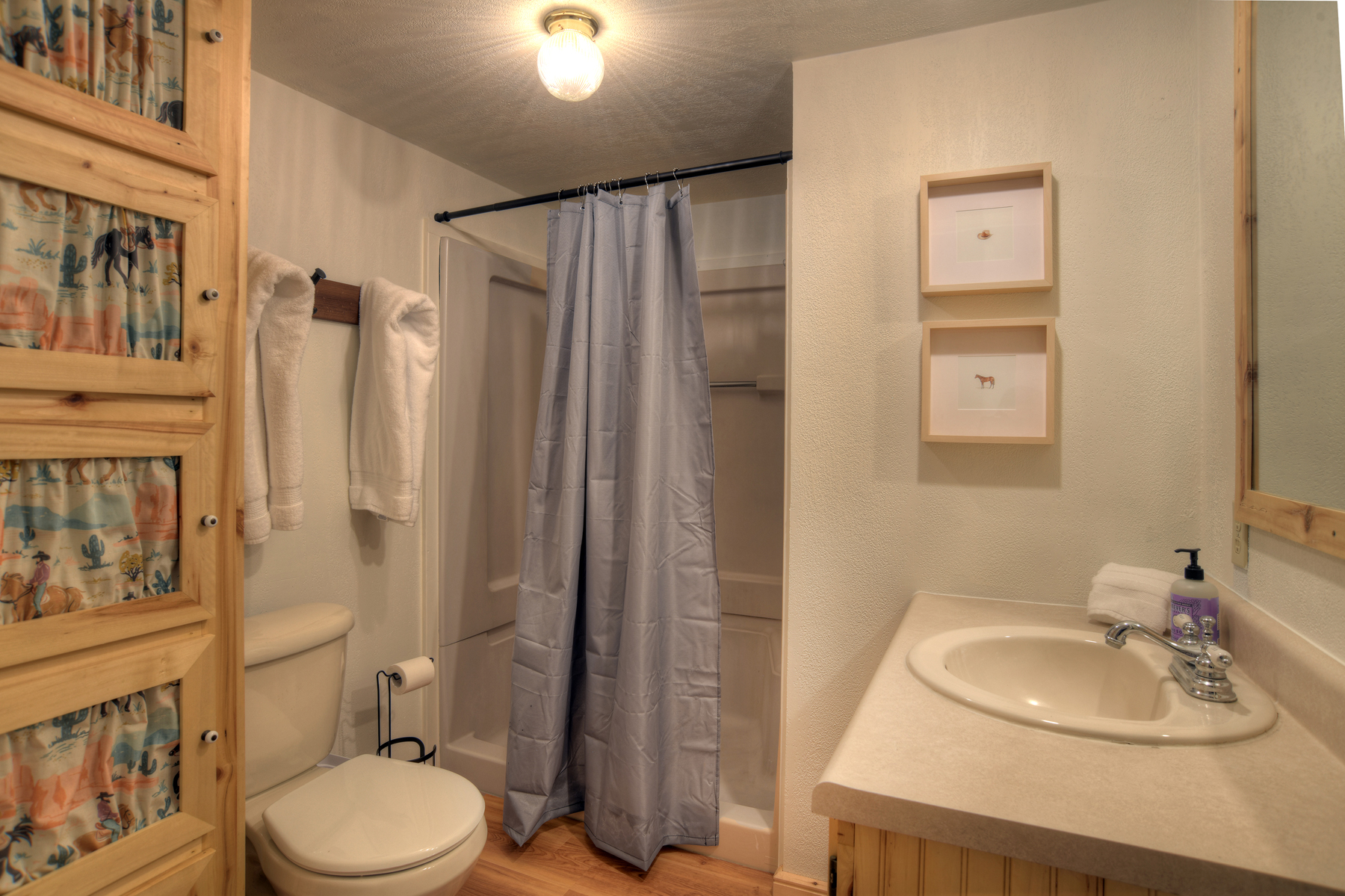 Shared hall bathroom main level.
