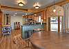 Open dining, kitchen and living room. 