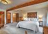 Upstairs king bedroom with ensuite bathroom.