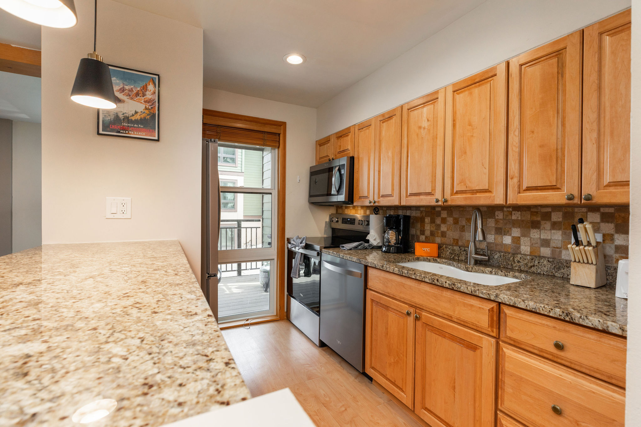 Stocked kitchen for family meals