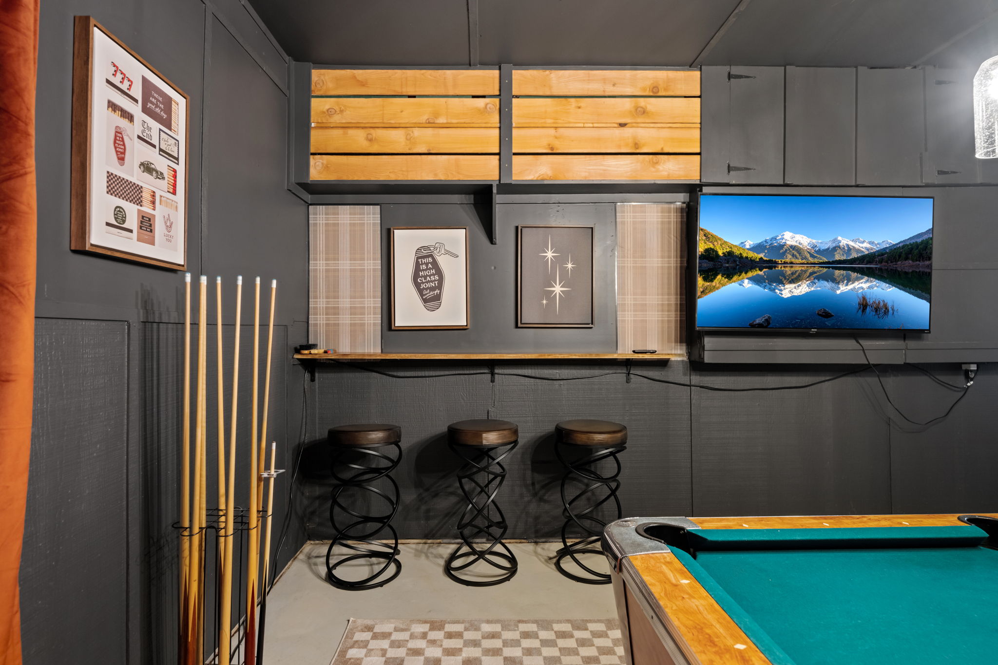 New! Highline Haus | Walk to Shows | Billiards, Hot tub, Theater | Photo 50