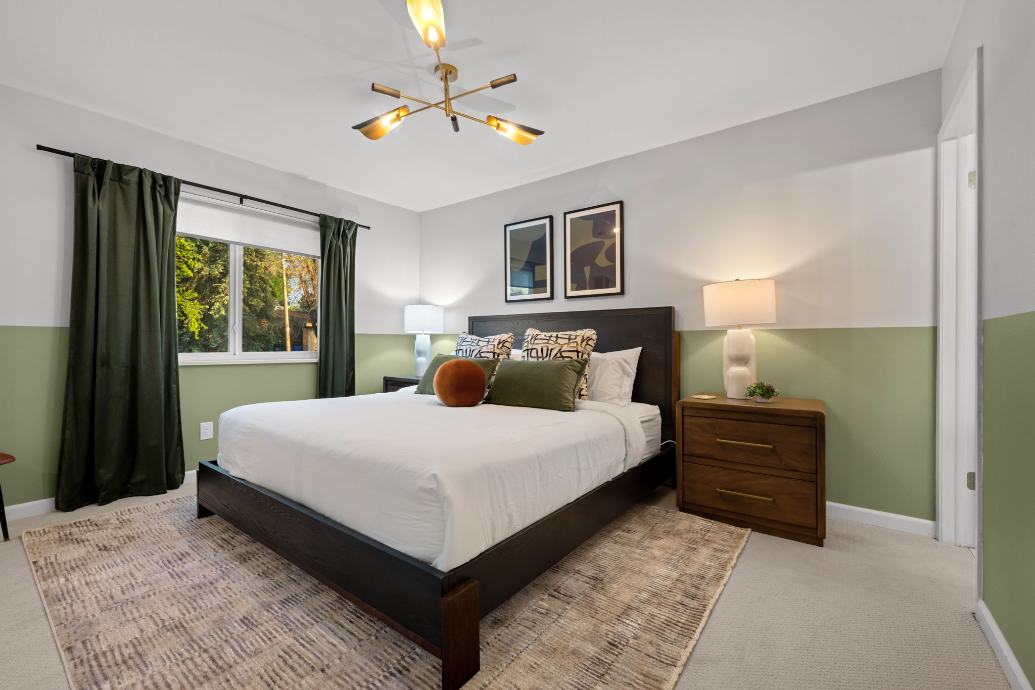 Peaceful nights and restful mornings start right here in the King Bedroom