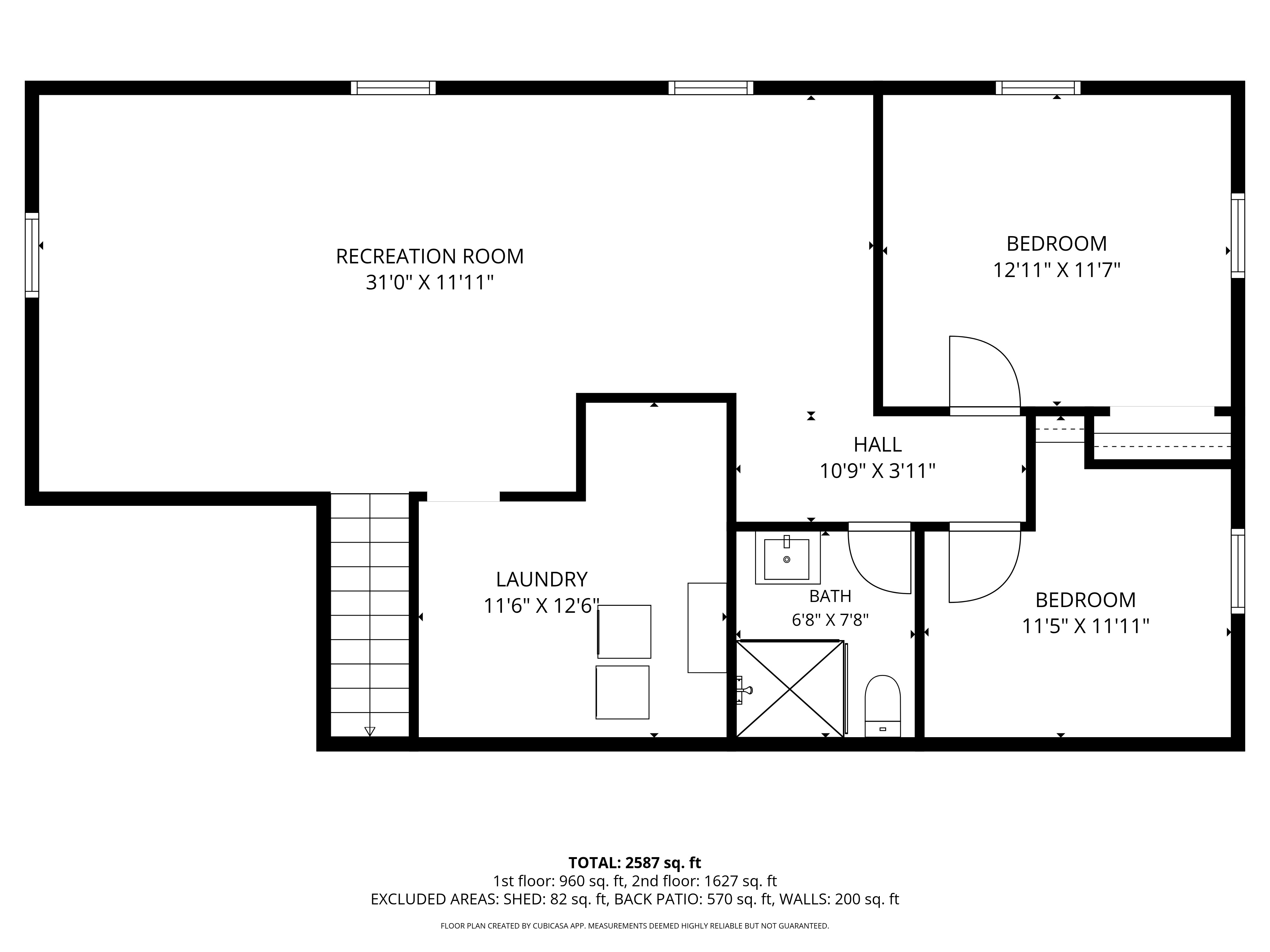 Floor plan for the home. 