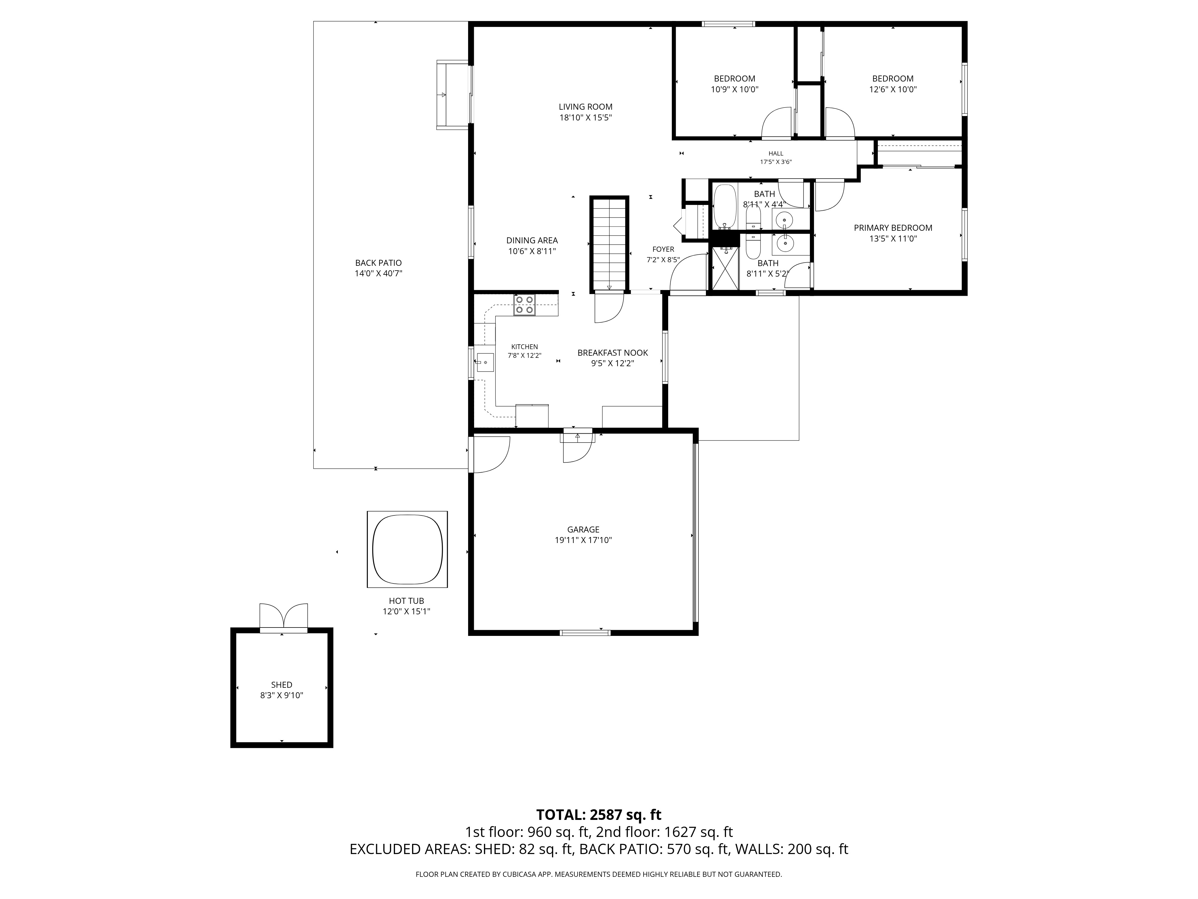 Floor plan for the home. 
