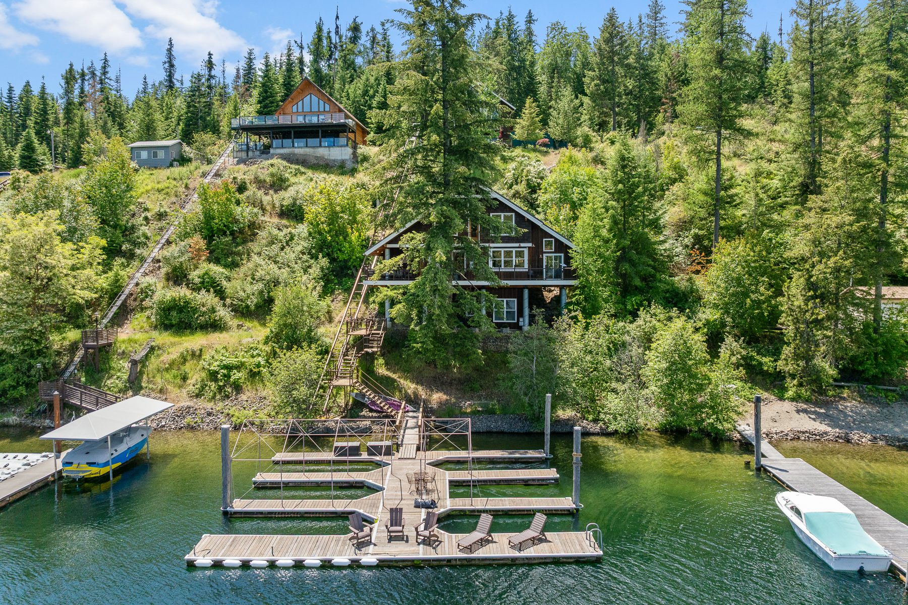 The home sits right on Echo Bay!