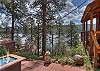 Gather around the fire pit and relax with family and friends on the patio. 