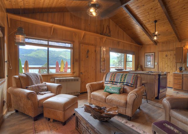 New Listing! Lakeview Cabin with Mountain Views, Deck, Grill, AC