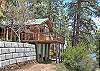 Your view of the cabin as you pull up to your Lake Vallecito getaway. 