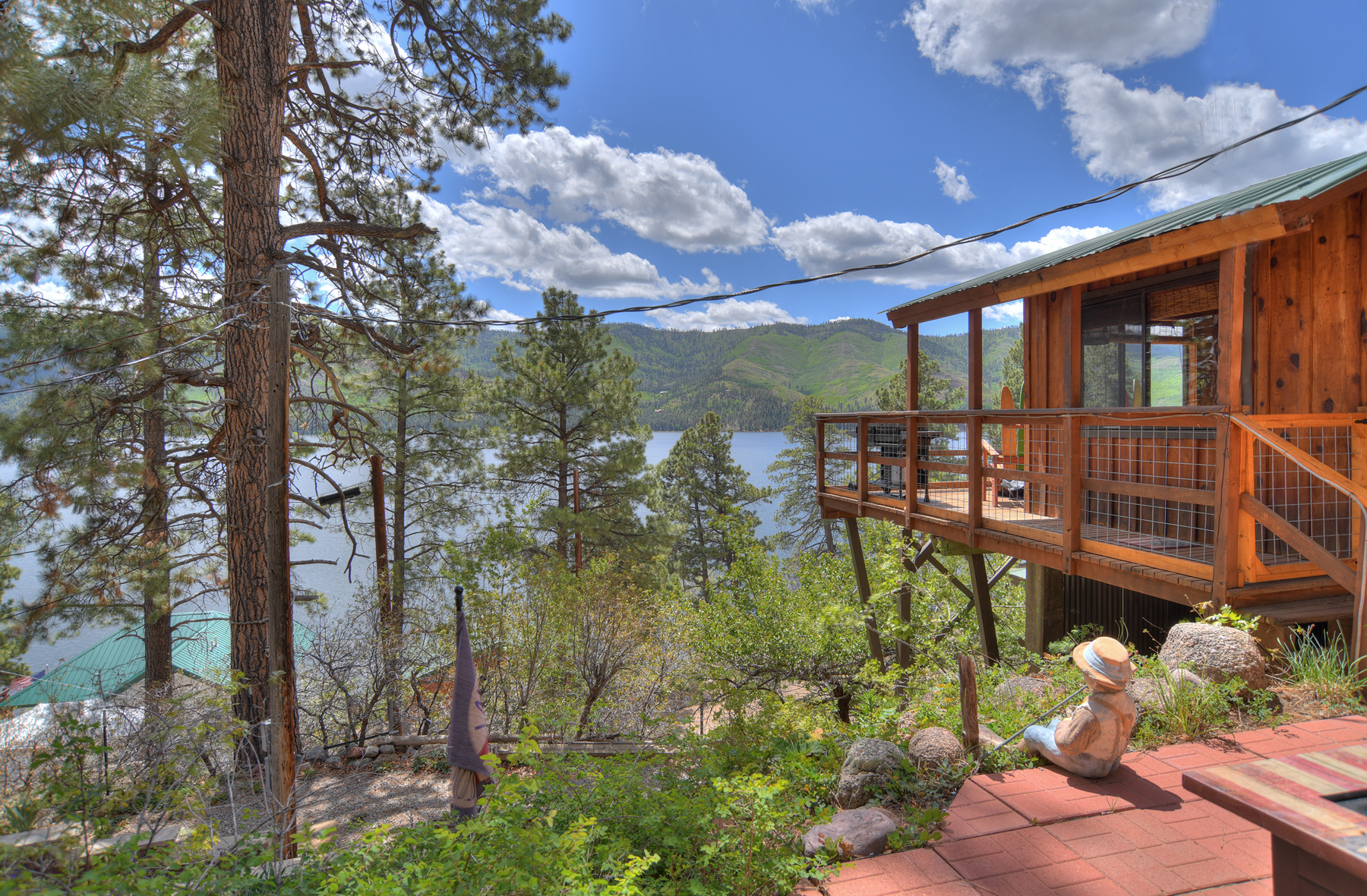 Gather around the fire pit and relax with family and friends on the patio. 