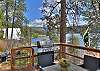 Relax, grill, and take in the lake and mountain & lake views from the private deck. 