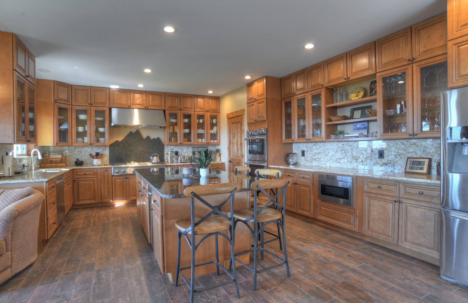 Fully stocked kitchen