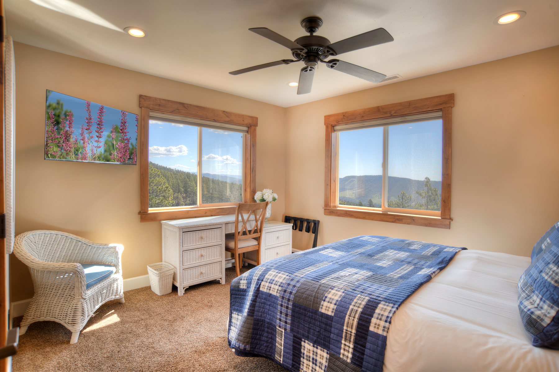 3rd Bedroom - Queen, TV and views (2nd Floor)