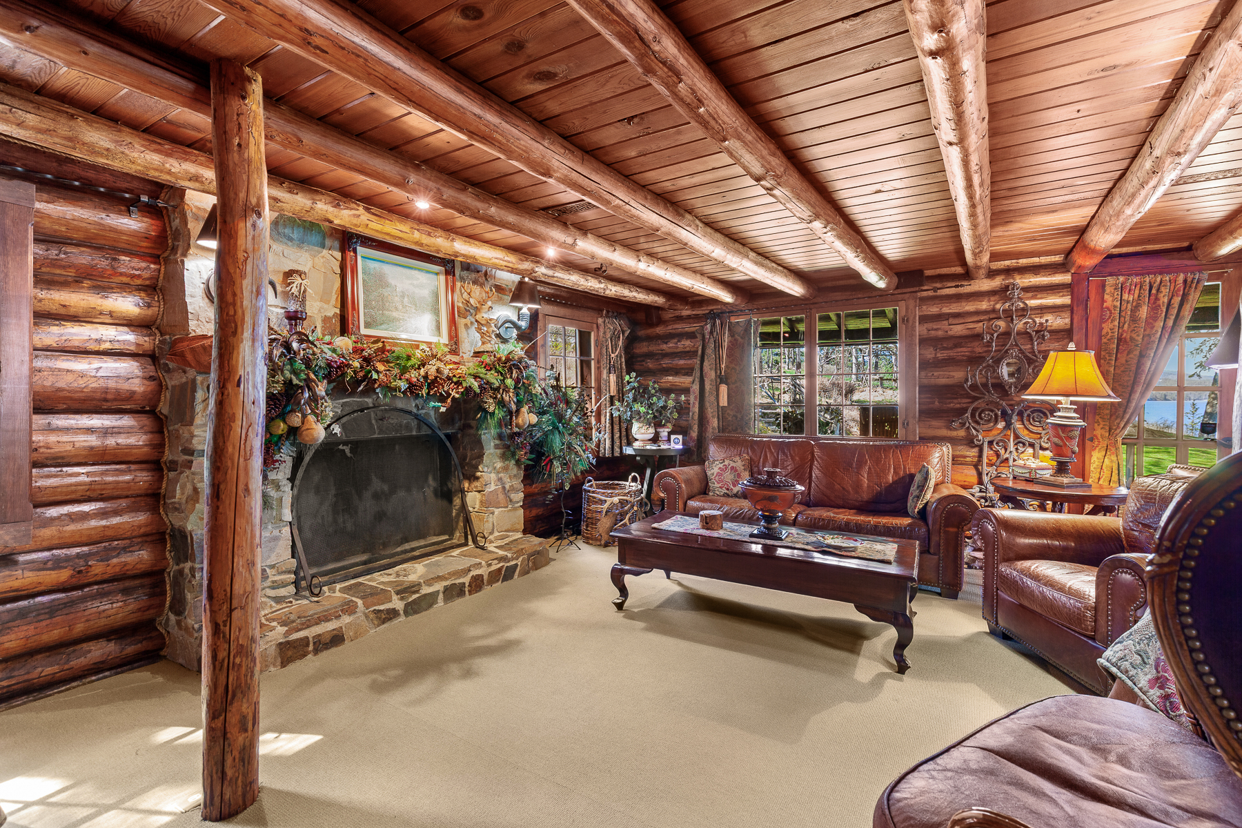 Living Space with Fireplace