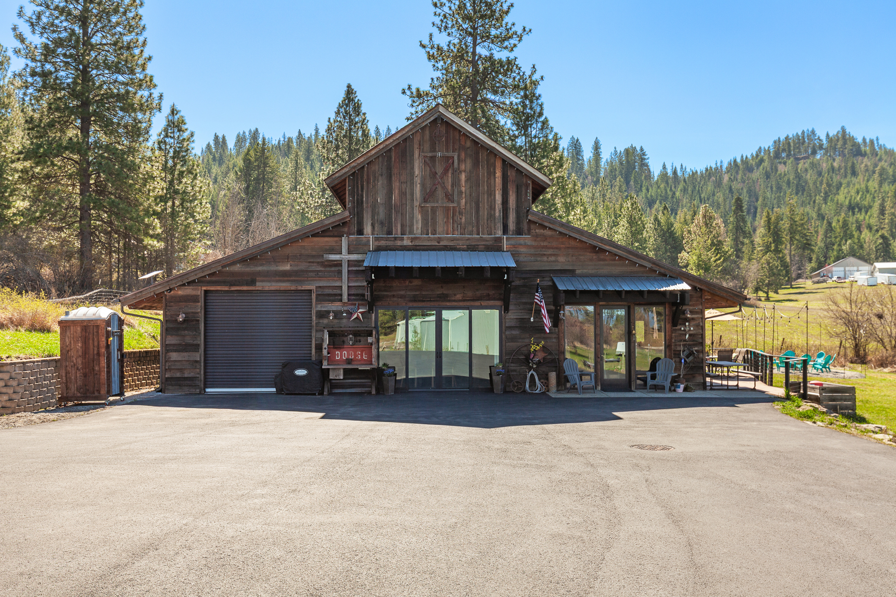 Step into our stylish barn retreat, where rustic charm blends seamlessly with contemporary comfort for a warm and memorable stay.