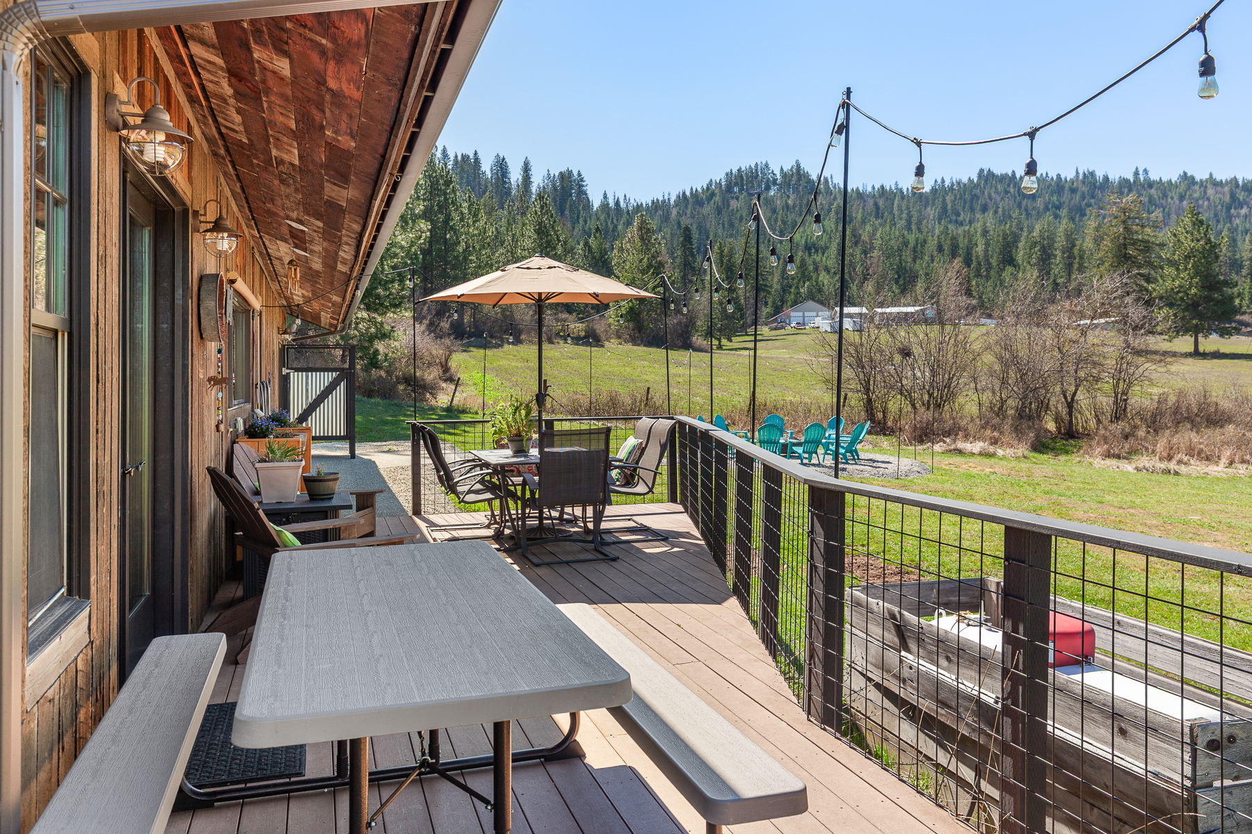 Relax, grill, and take in the scenery from this view-filled patio.