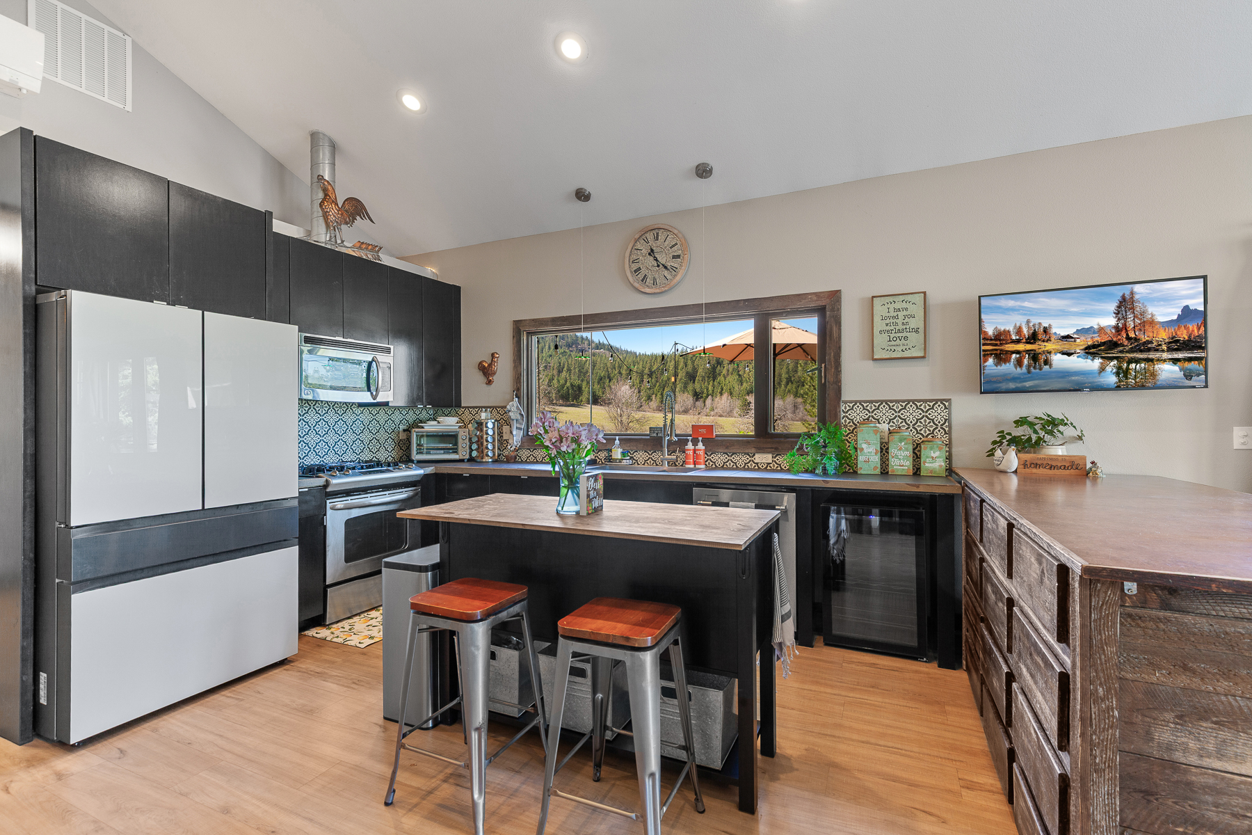 Whip up your favorite meals in this beautifully designed kitchen.