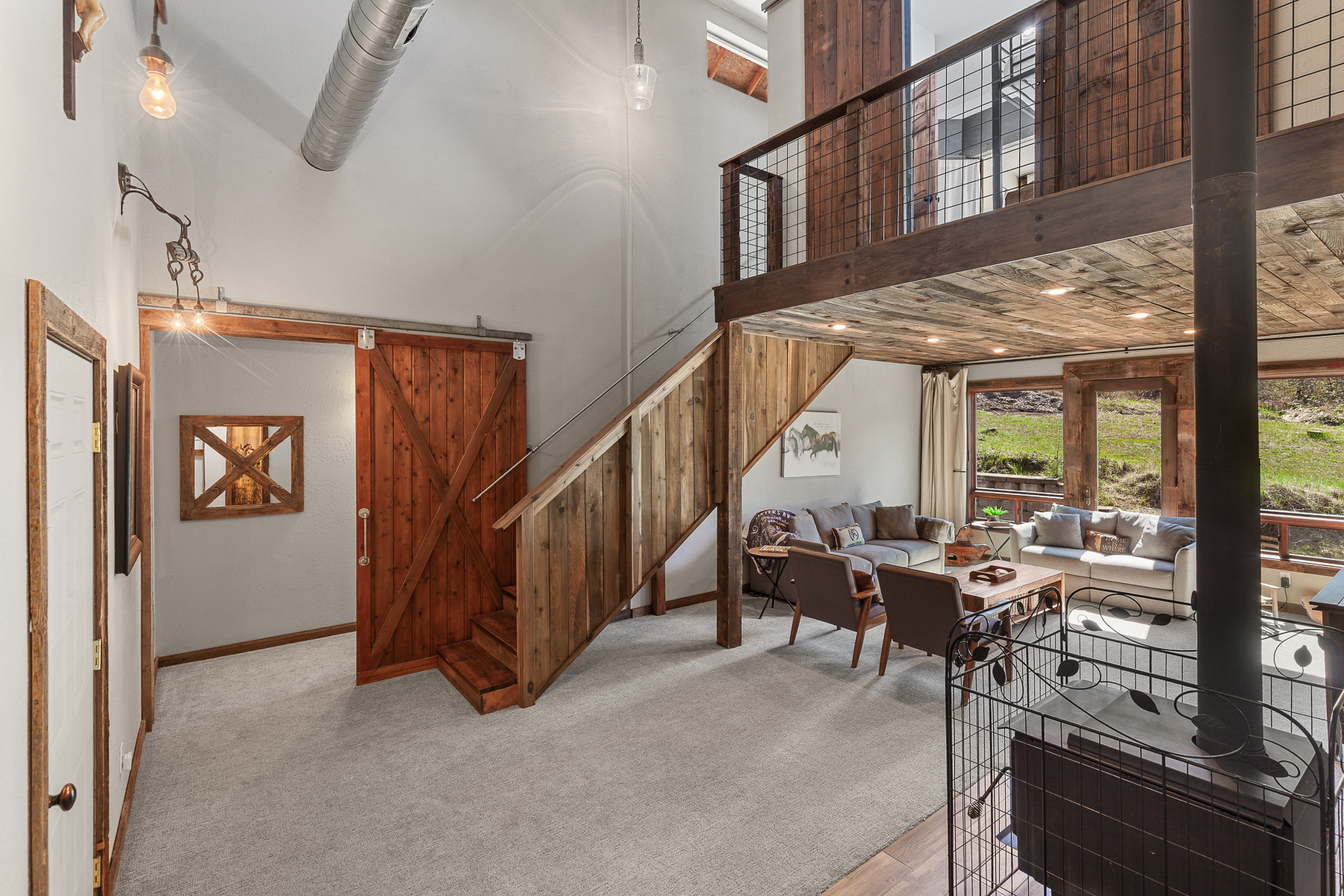 Rustic and chic design sets the tone for your CDA vacation.