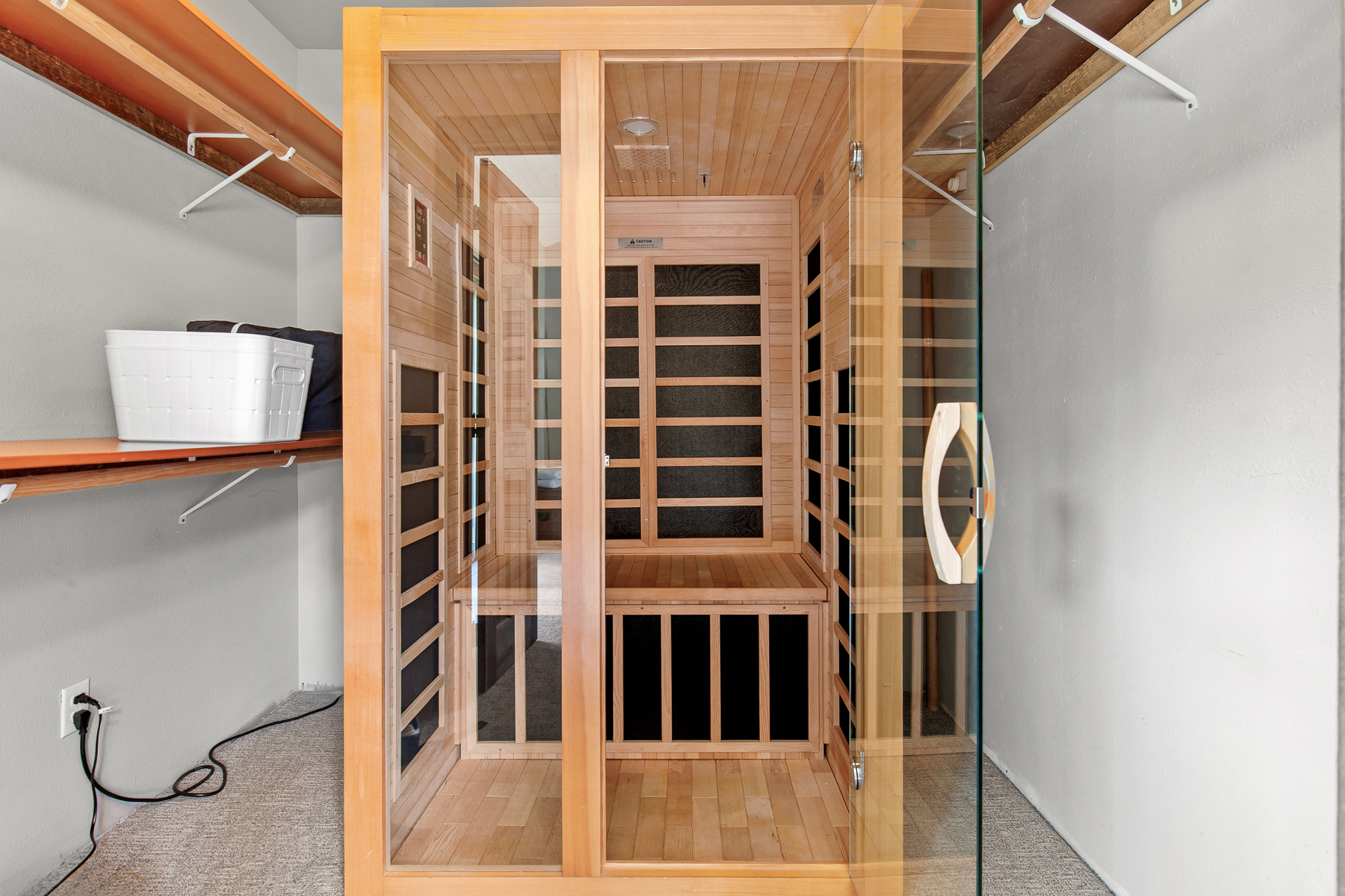 Relax, unwind, and recharge in your private sauna—the perfect retreat after a day of adventure.