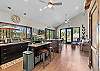 An open-concept kitchen designed for togetherness keeps the good times flowing to the living space