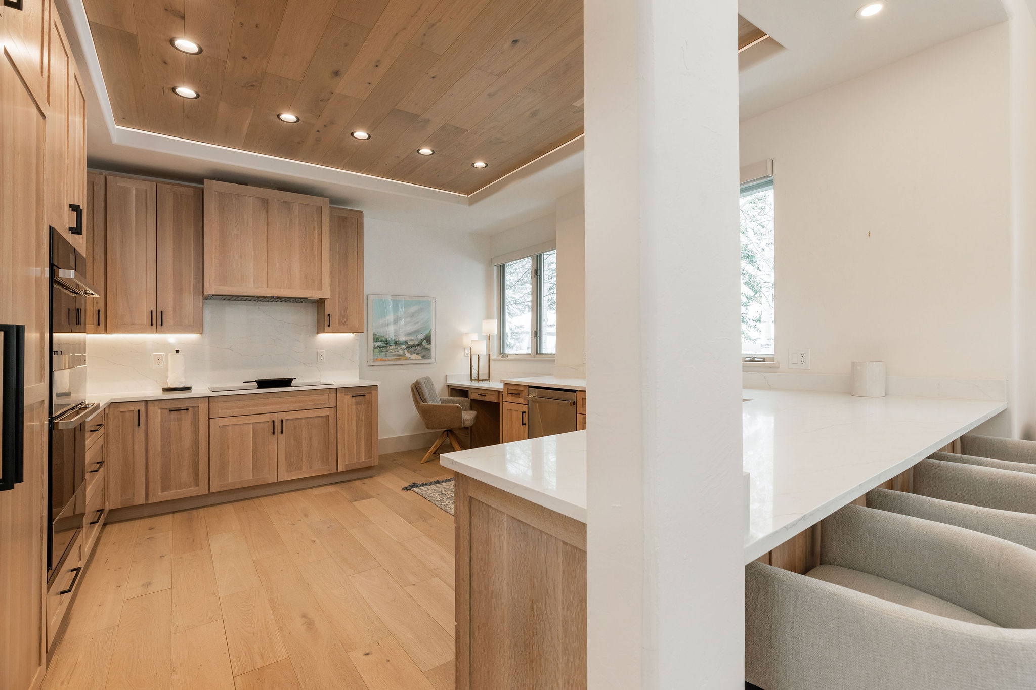 Whip up your favorite meals in this beautifully designed kitchen