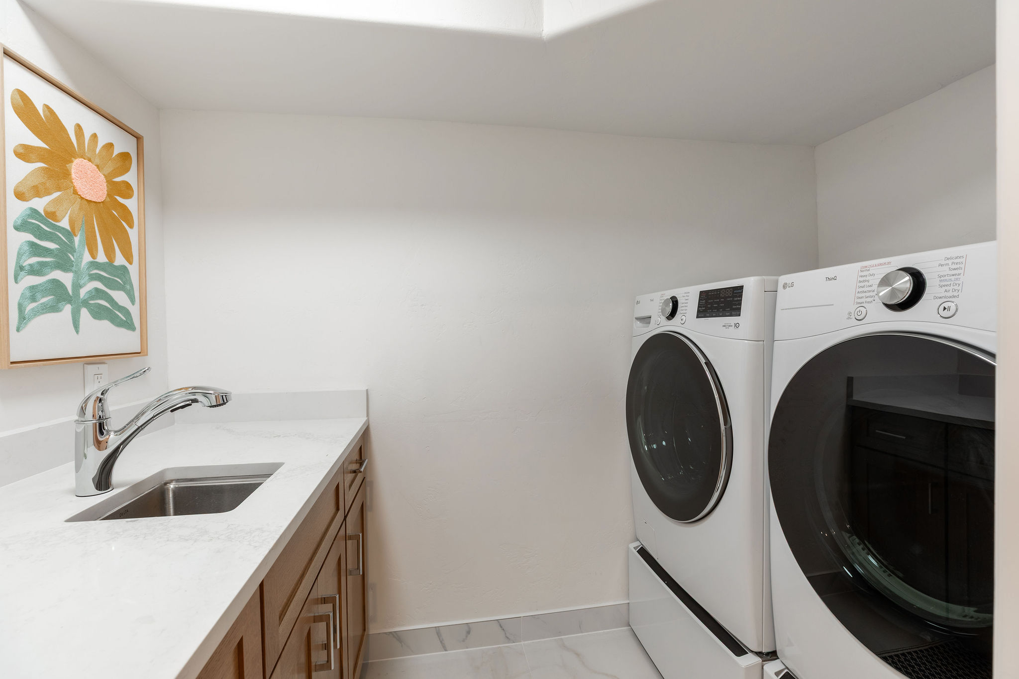 Pack light—washer and dryer included for your convenience!