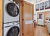 Full-size washer and dryer in-unit. Handy for longer stays or lake days. 