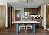 Enjoy meals together around a table that comfortably seats 4.
