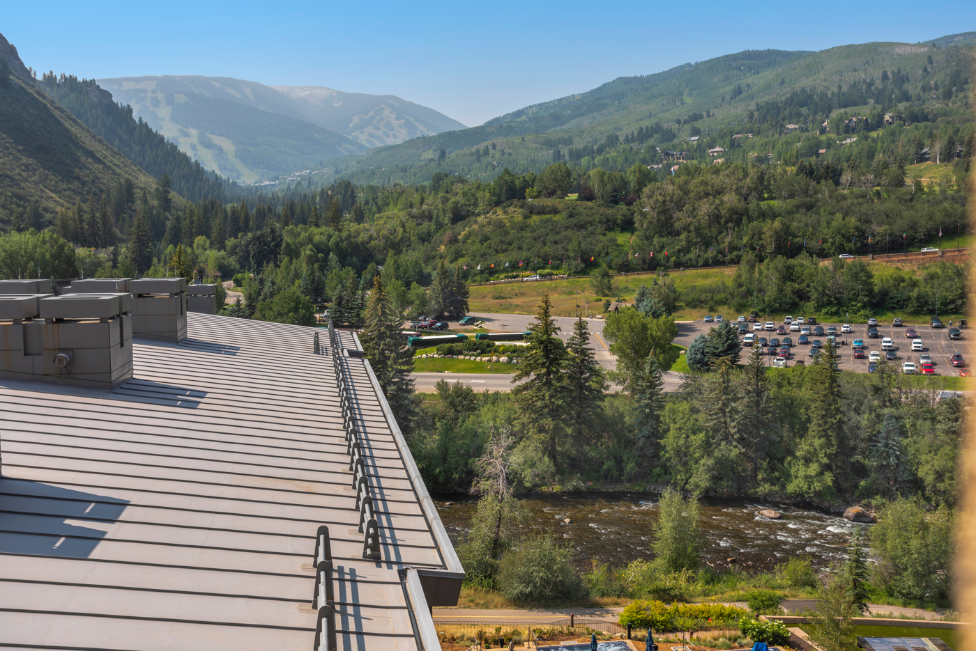 Views from the Westin Riverfront Resort. 