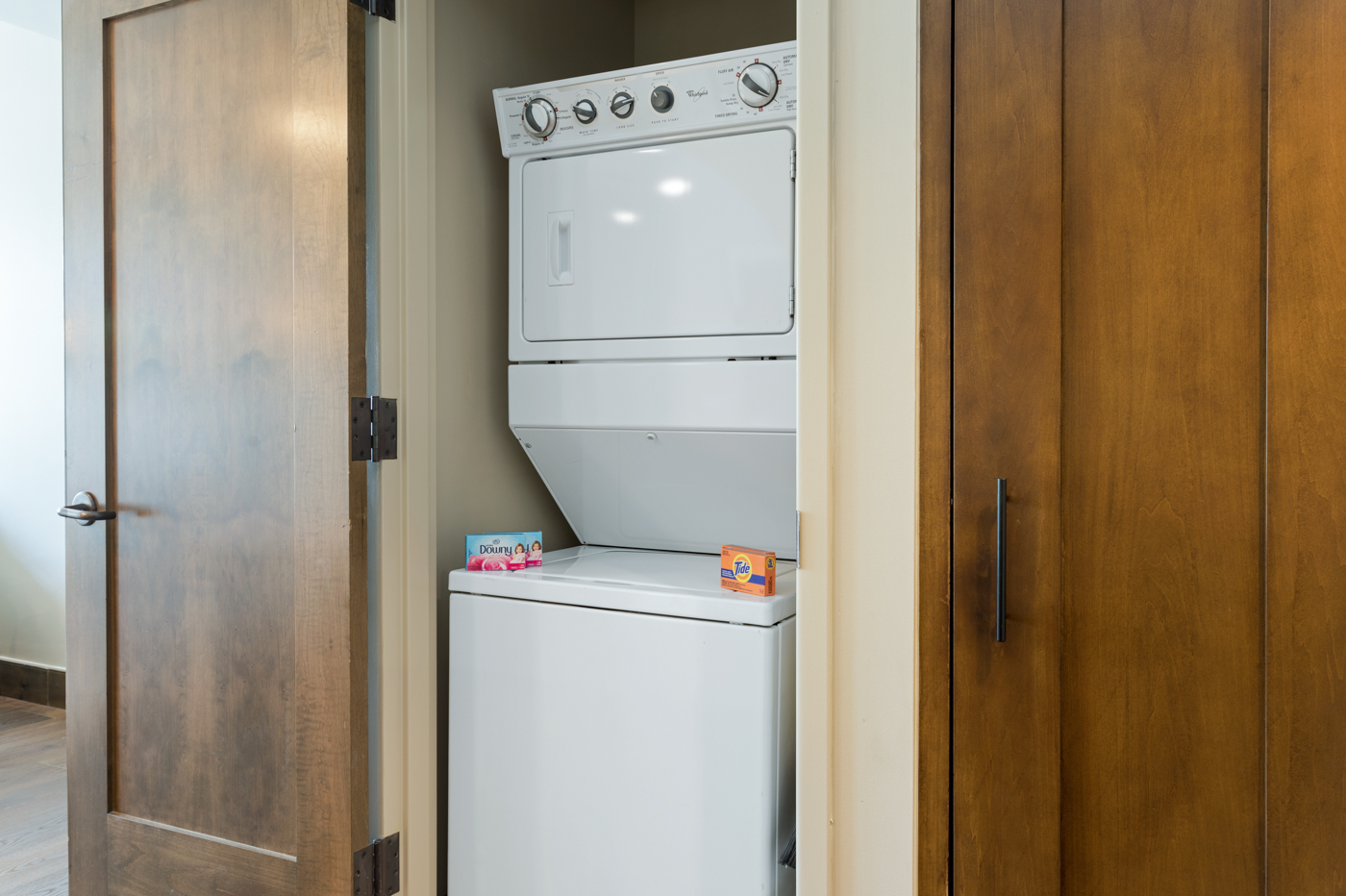 Keep things fresh with in-home laundry during your stay.