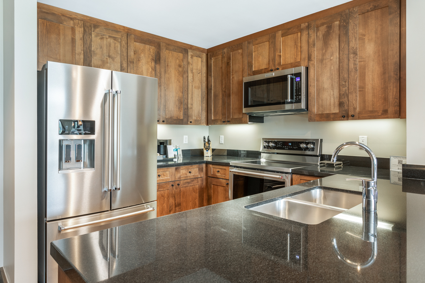 Fully equipped kitchen that is ready for your next feast—just bring the ingredients! 
