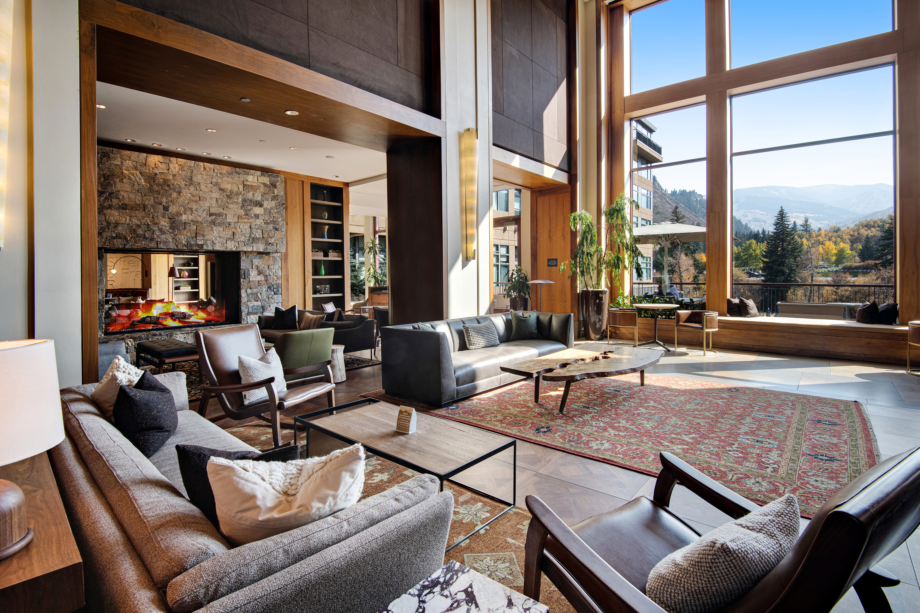 Westin Riverfront Resort shared lounging area. 