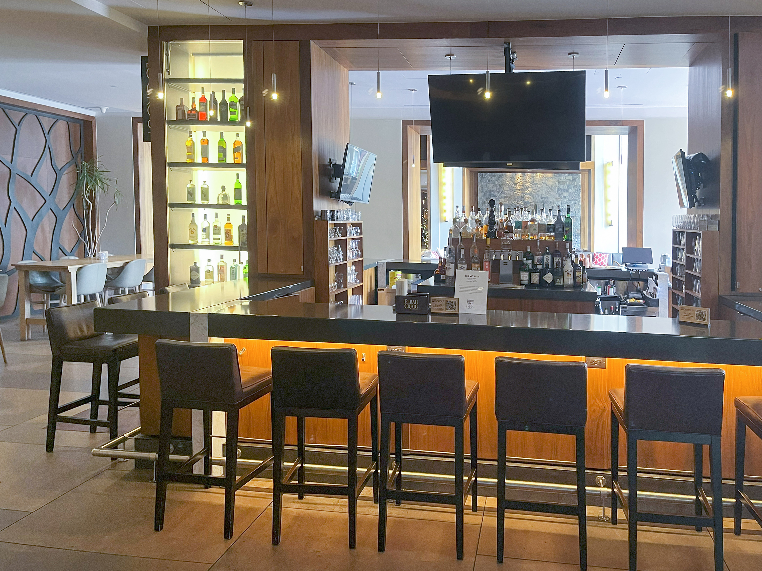 On-site bar located in the Westin Riverfront Resort.