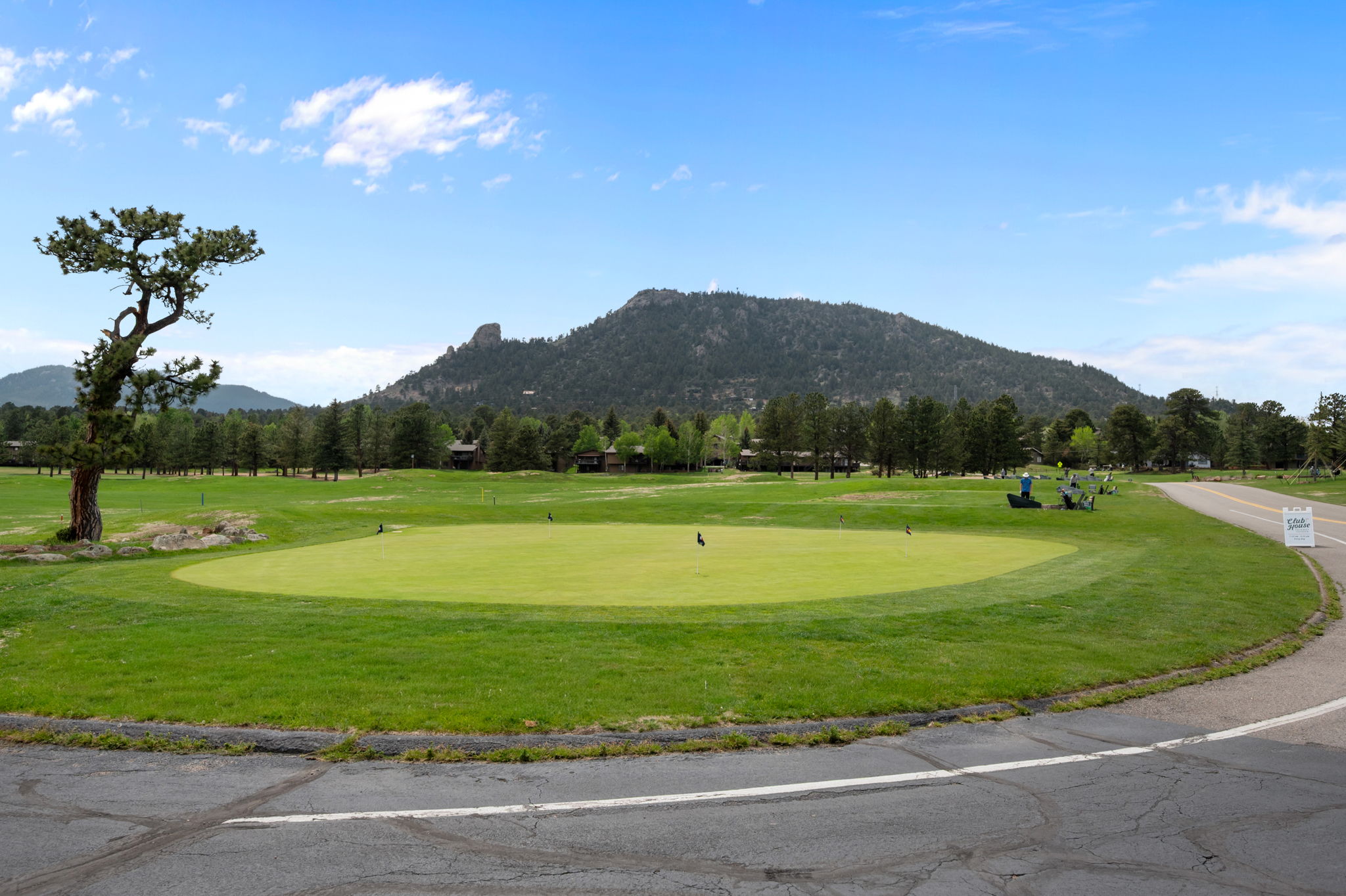 Tee off with a backdrop you won''t find anywhere else — mountain peaks on every hole.