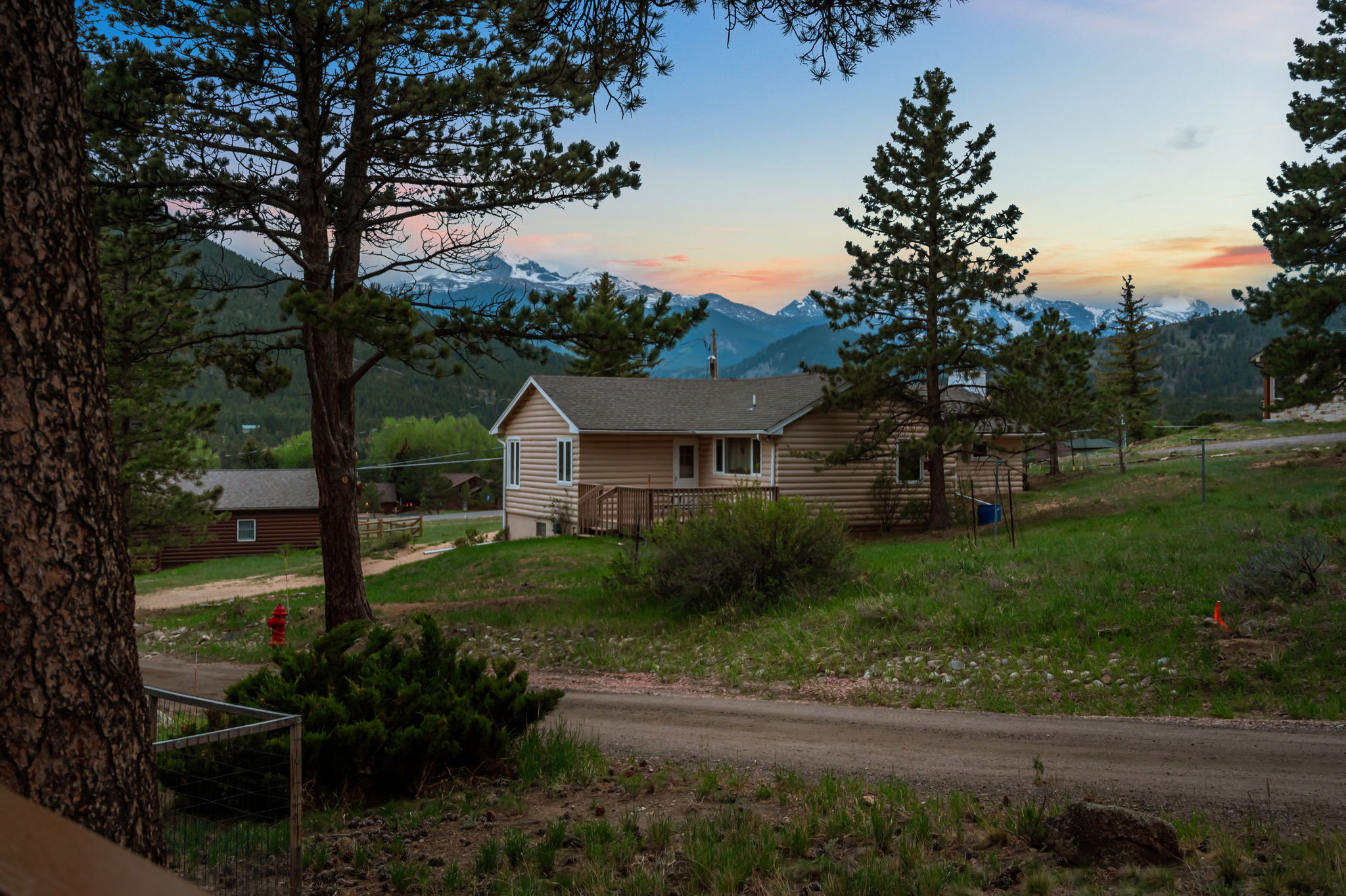Views of Longs Peak are right out the front door.