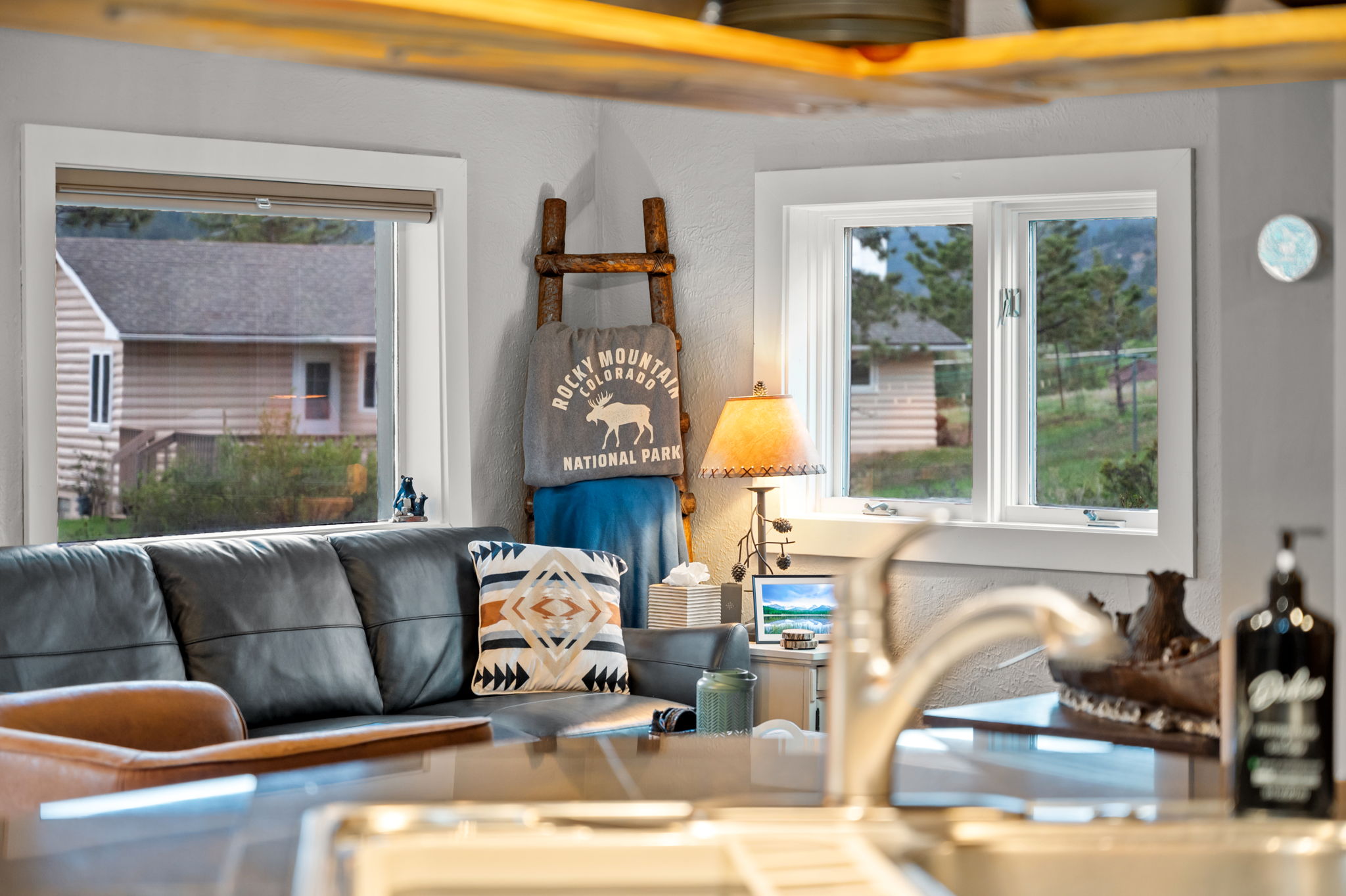 From the kitchen sink, this is your view. 