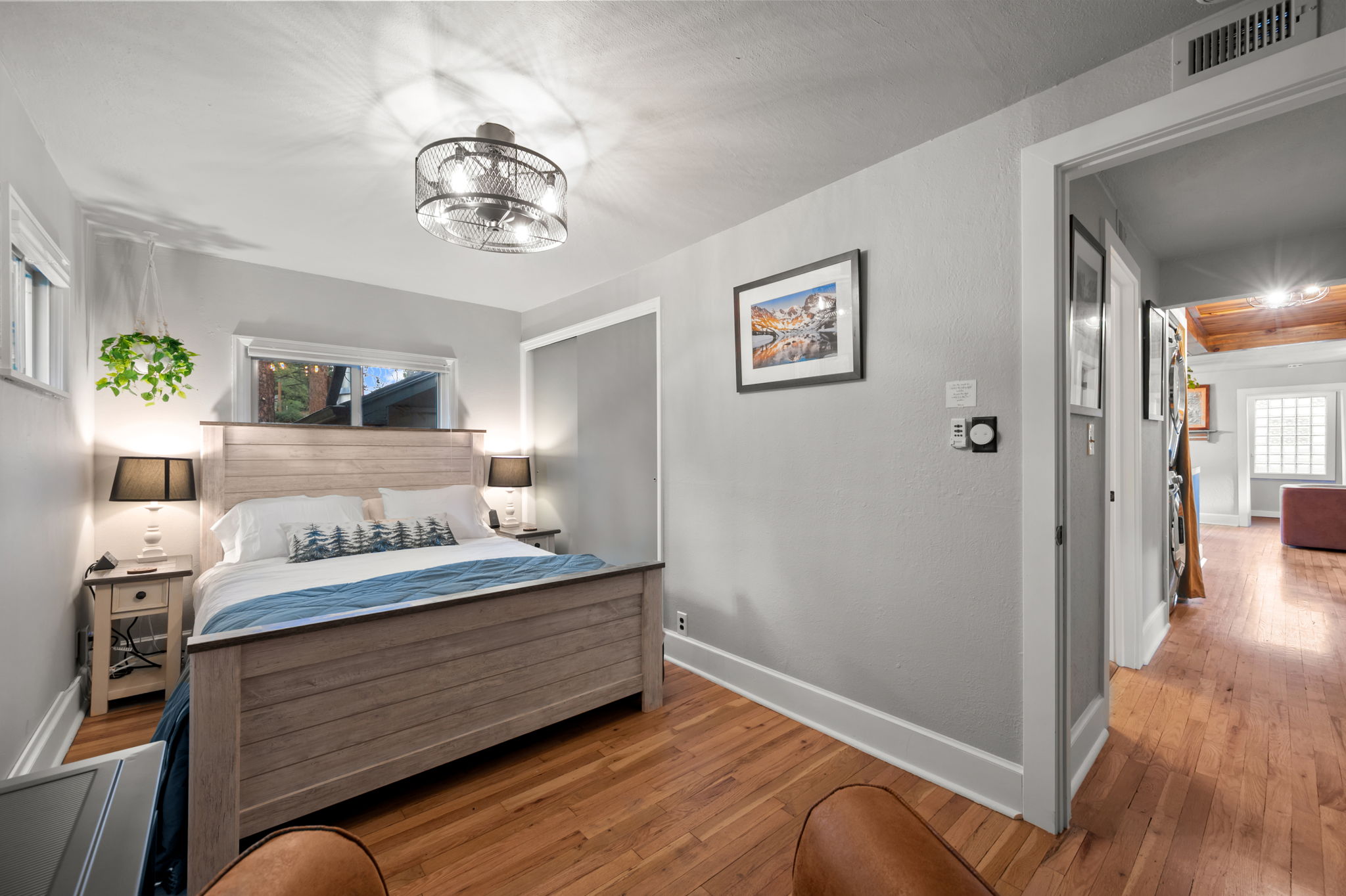 Relax and recharge in this cozy queen bedroom retreat.